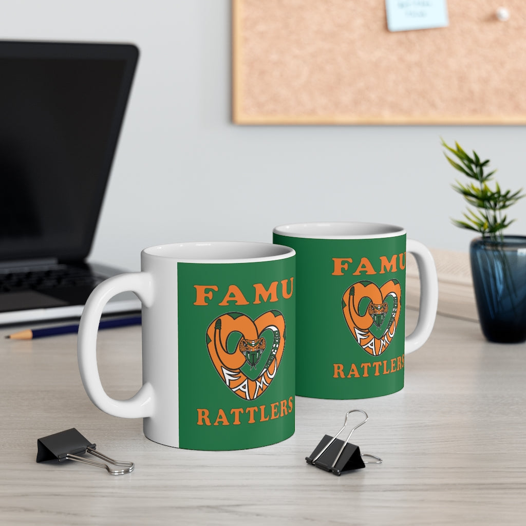 FAMU RATTLERS (NOM) Green Ceramic Mug 11oz