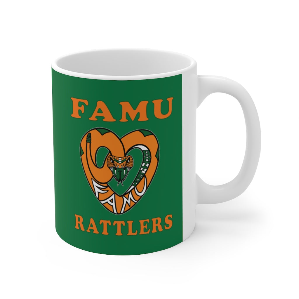 FAMU RATTLERS (NOM) Green Ceramic Mug 11oz