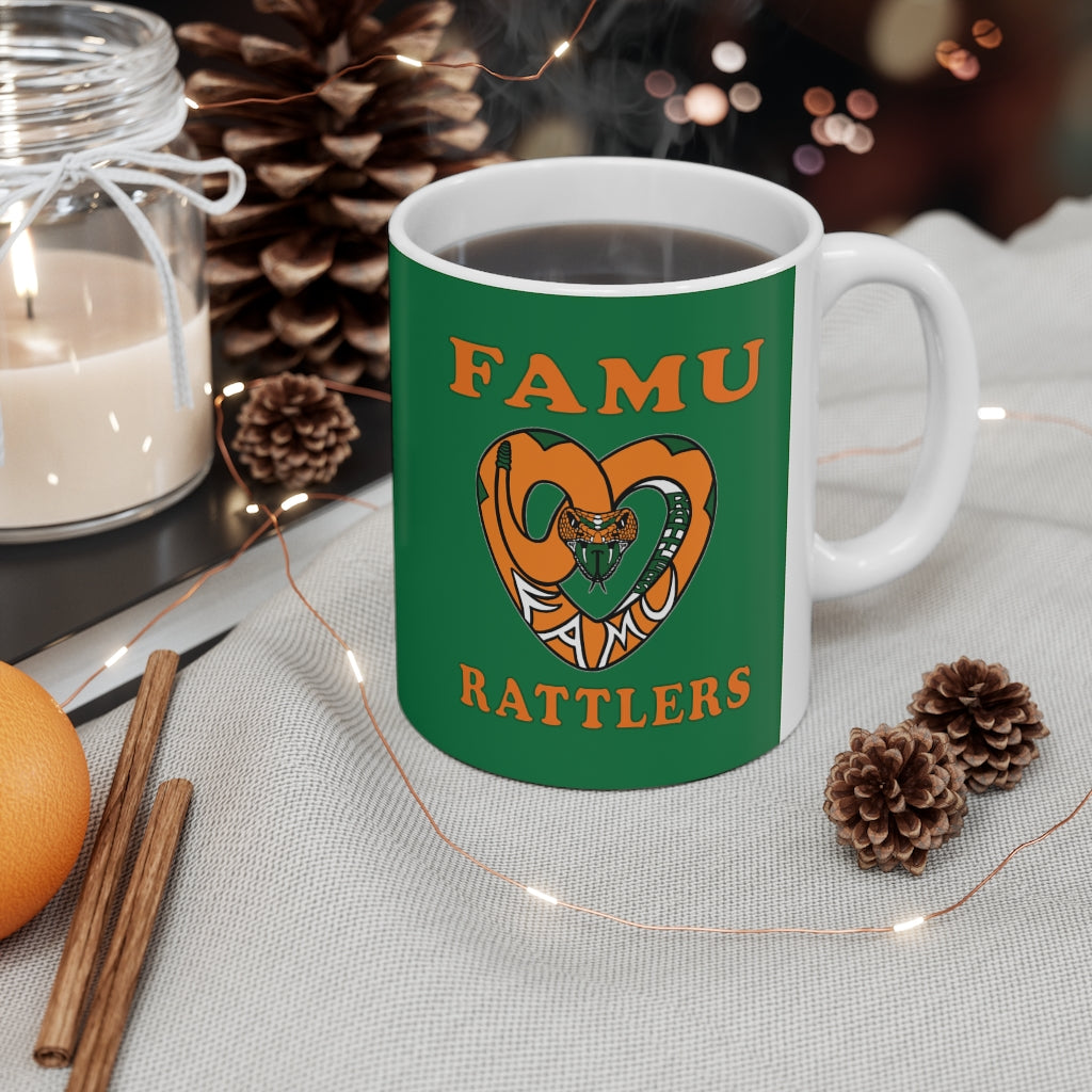 FAMU RATTLERS (NOM) Green Ceramic Mug 11oz