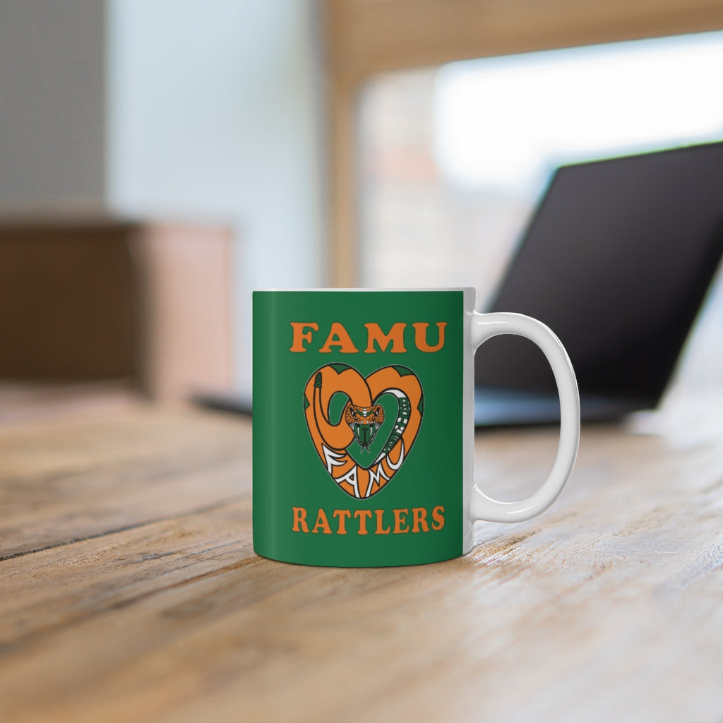 FAMU RATTLERS (NOM) Green Ceramic Mug 11oz