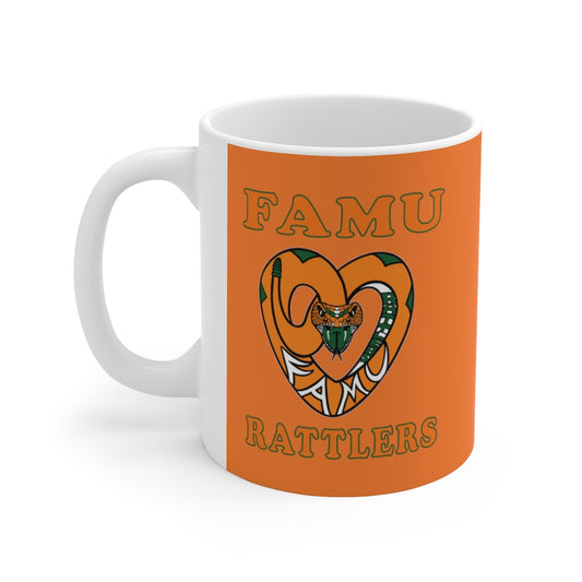 FAMU RATTLERS (NOM) Orange Ceramic Mug 11oz