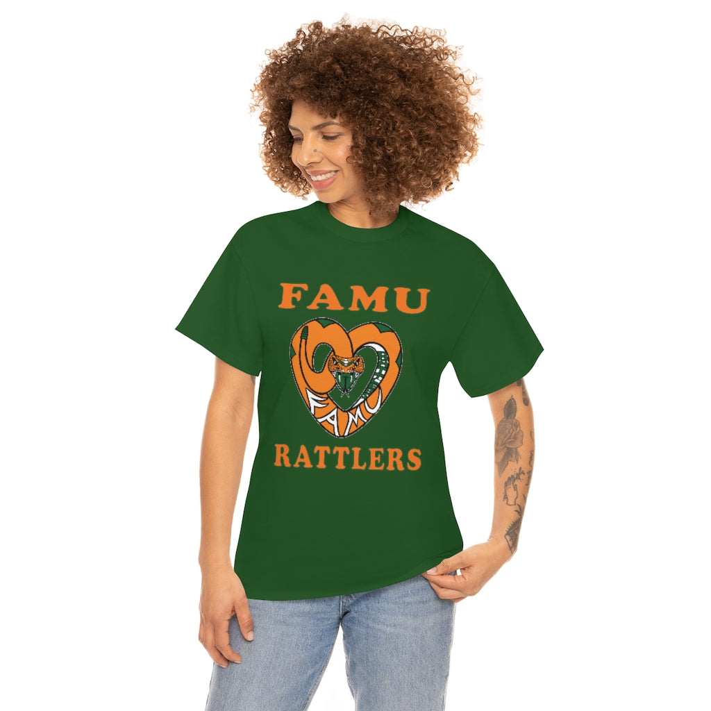 FAMU RATTLERS (NOM) Short Sleeve Unisex Heavy Cotton Tee