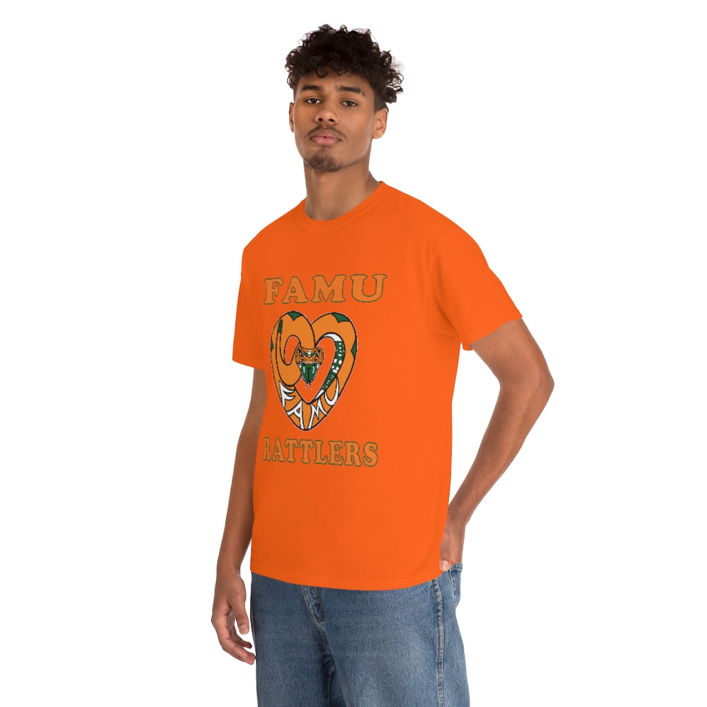 FAMU RATTLERS (NOM) Short Sleeve Unisex Heavy Cotton Tee