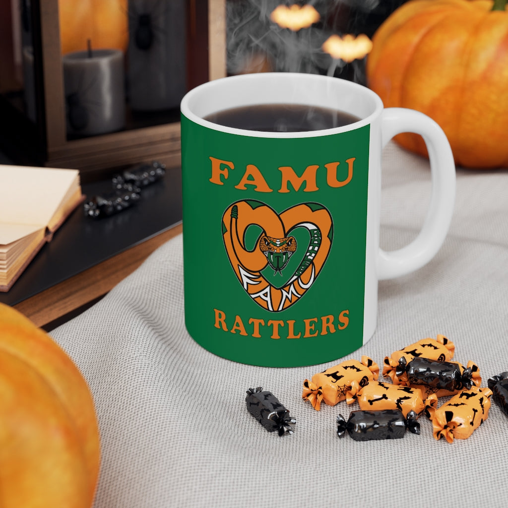 FAMU RATTLERS (NOM) Green Ceramic Mug 11oz