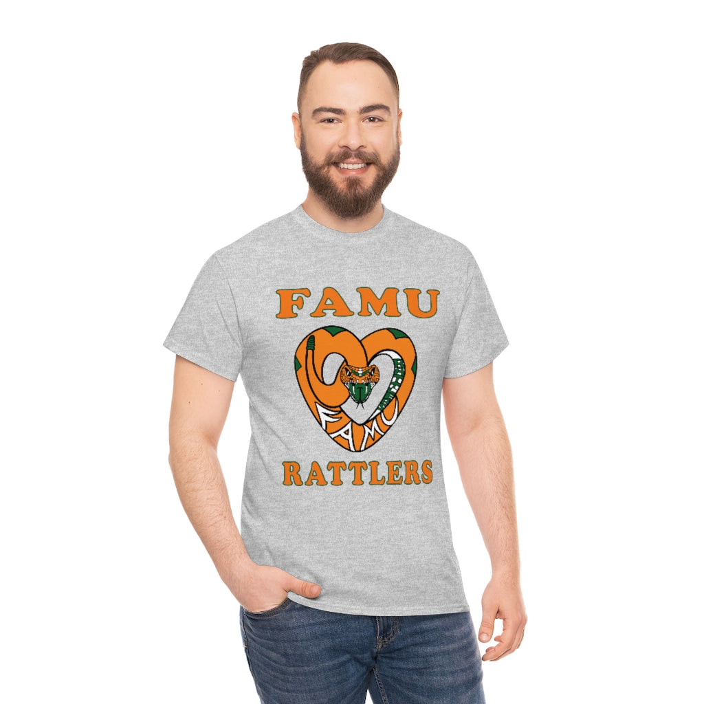 FAMU RATTLERS (NOM) Short Sleeve Unisex Heavy Cotton Tee