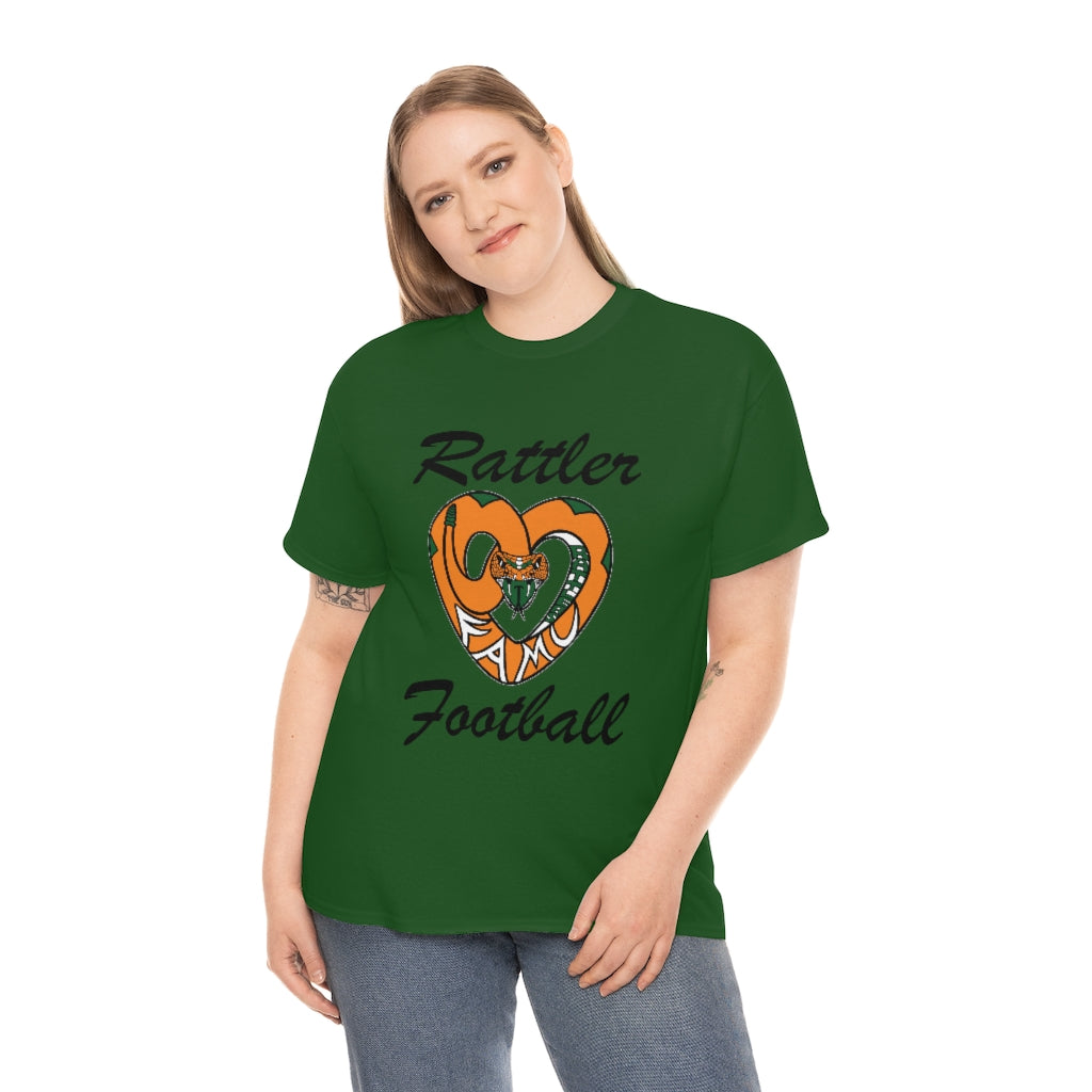 FAMU RATTLER FOOTBALL (NOM) Short Sleeve Unisex Heavy Cotton Tee