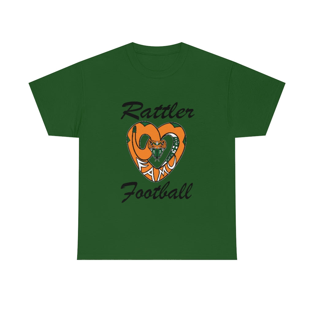 FAMU RATTLER FOOTBALL (NOM) Short Sleeve Unisex Heavy Cotton Tee