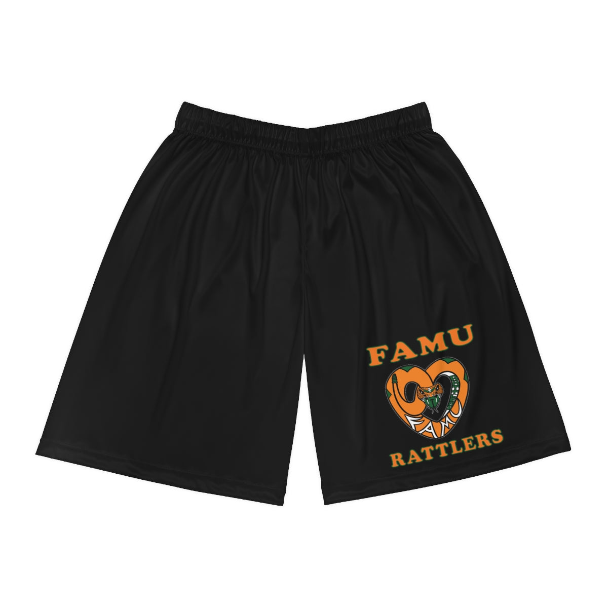 FAMU RATTLERS Black Basketball Shorts (NOM)