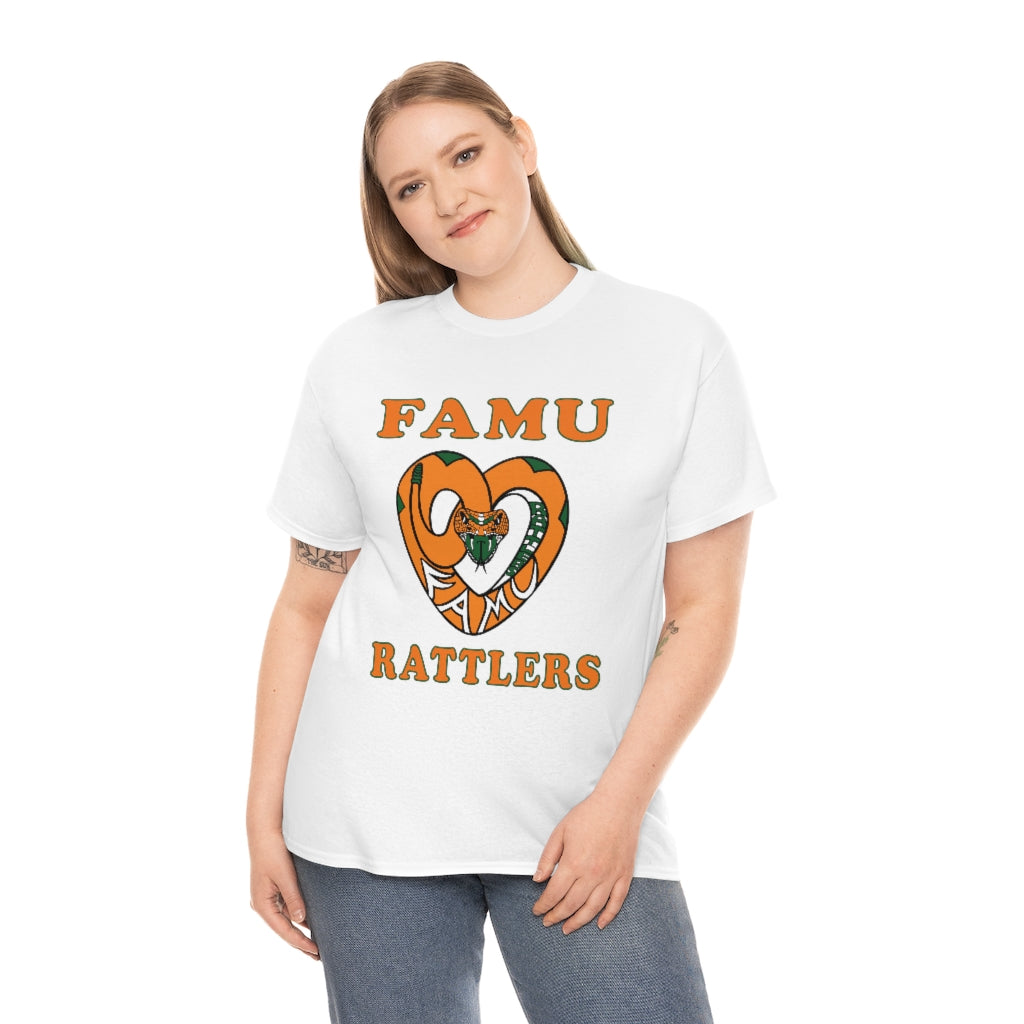 FAMU RATTLERS (NOM) Short Sleeve Unisex Heavy Cotton Tee