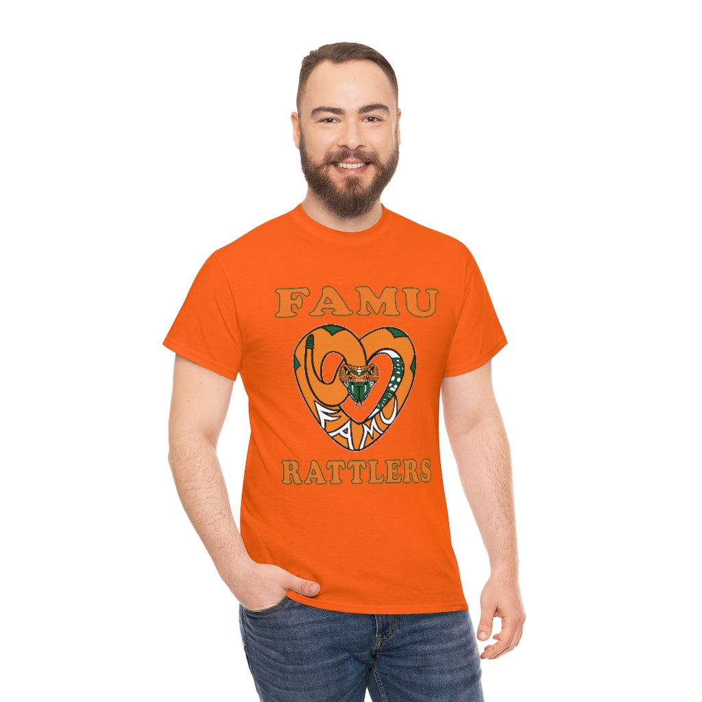 FAMU RATTLERS (NOM) Short Sleeve Unisex Heavy Cotton Tee