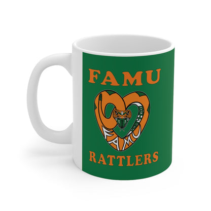 FAMU RATTLERS (NOM) Green Ceramic Mug 11oz