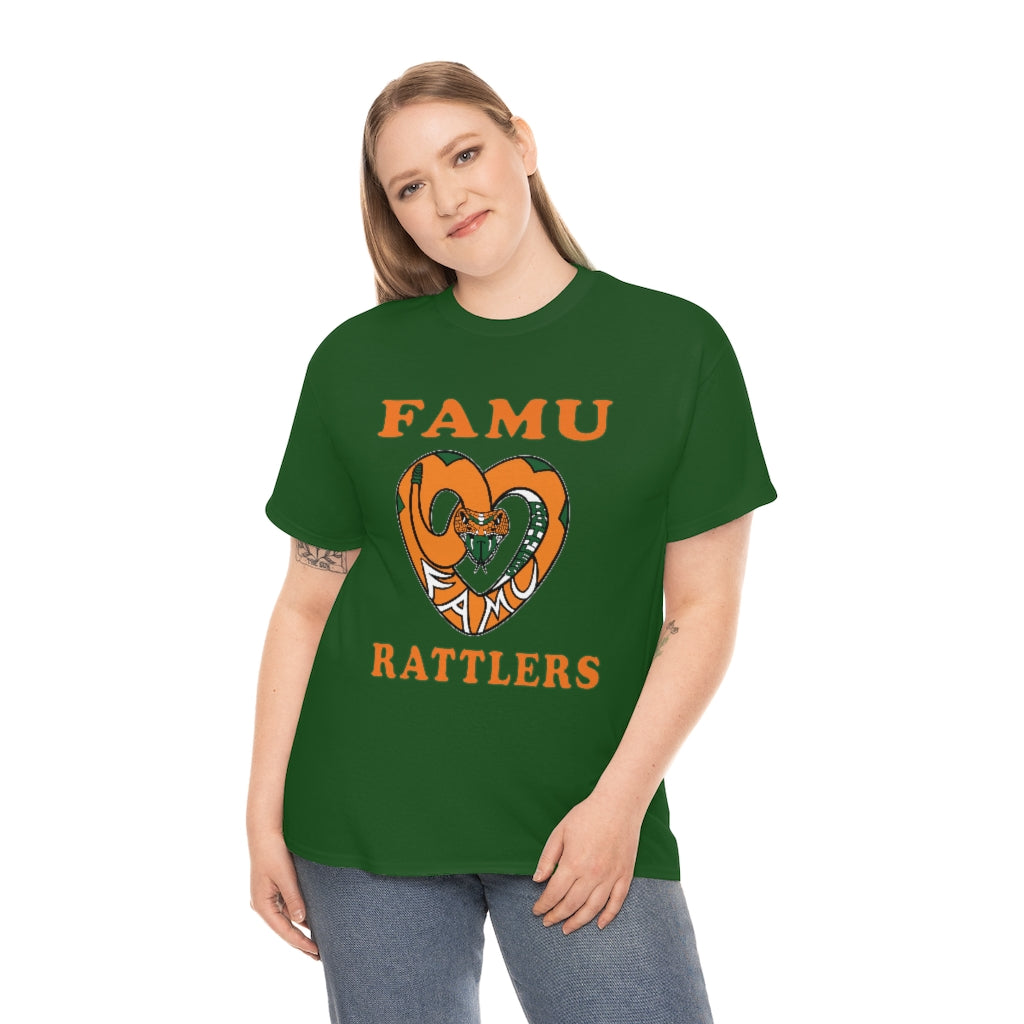 FAMU RATTLERS (NOM) Short Sleeve Unisex Heavy Cotton Tee