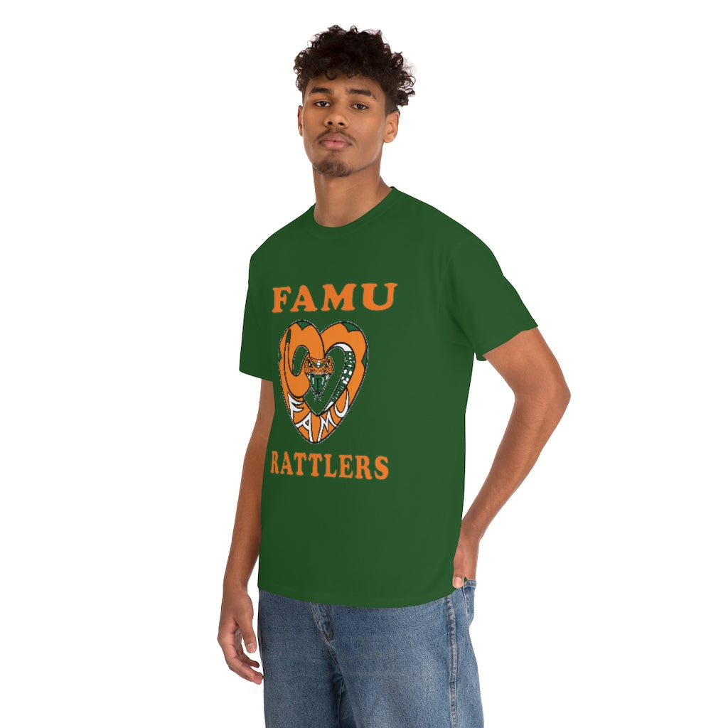 FAMU RATTLERS (NOM) Short Sleeve Unisex Heavy Cotton Tee