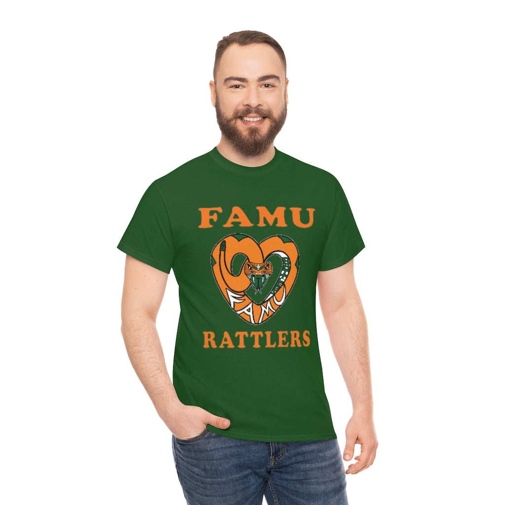 FAMU RATTLERS (NOM) Short Sleeve Unisex Heavy Cotton Tee