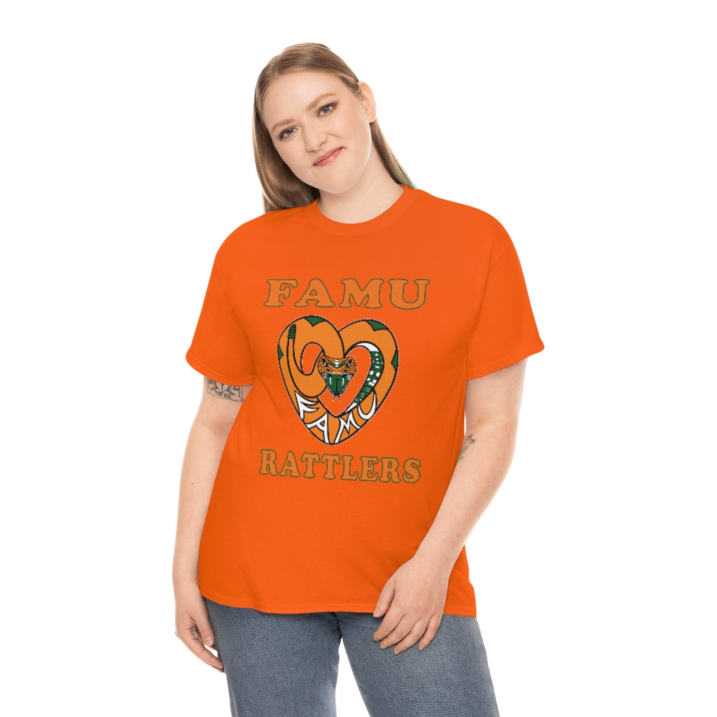 FAMU RATTLERS (NOM) Short Sleeve Unisex Heavy Cotton Tee