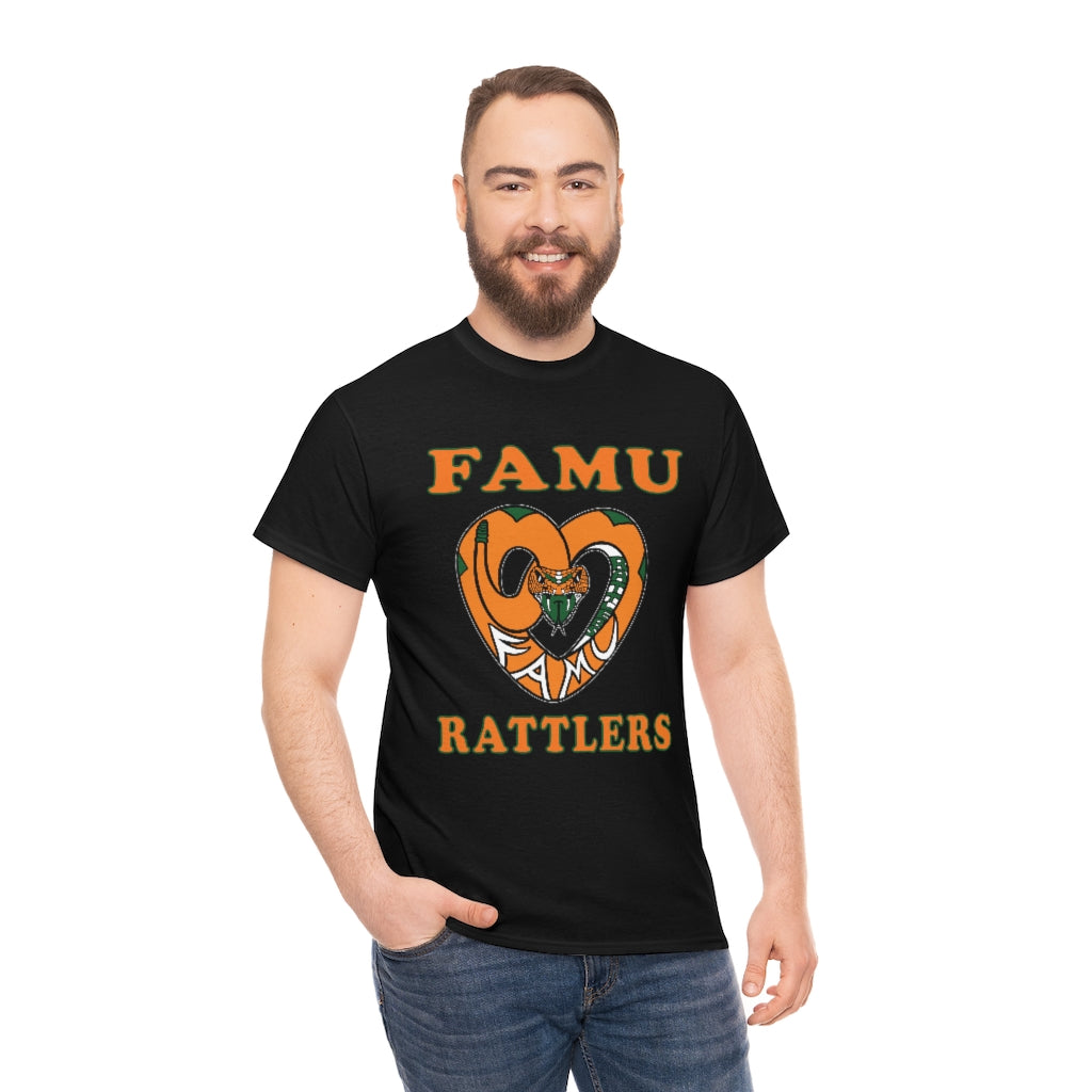 FAMU RATTLERS (NOM) Short Sleeve Unisex Heavy Cotton Tee