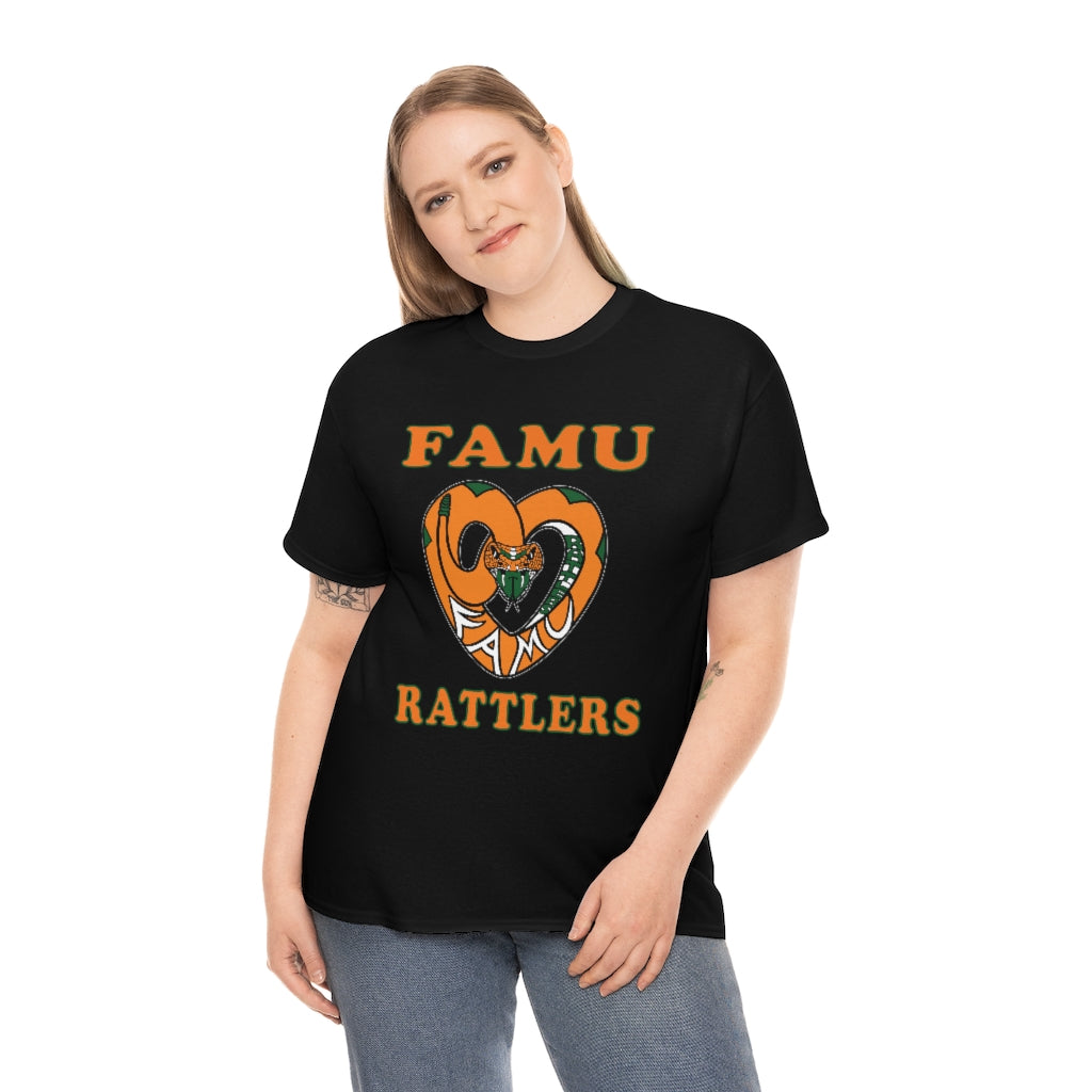 FAMU RATTLERS (NOM) Short Sleeve Unisex Heavy Cotton Tee