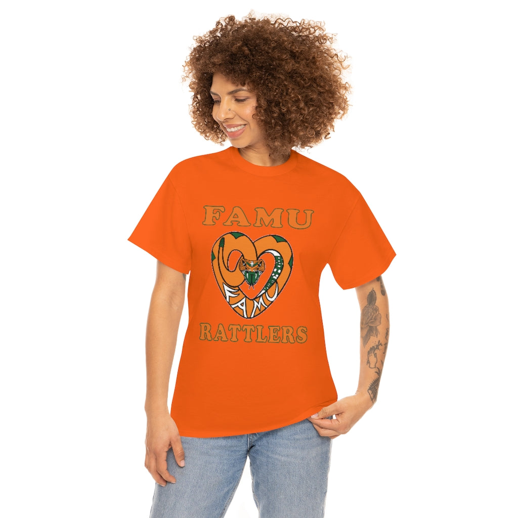 FAMU RATTLERS (NOM) Short Sleeve Unisex Heavy Cotton Tee