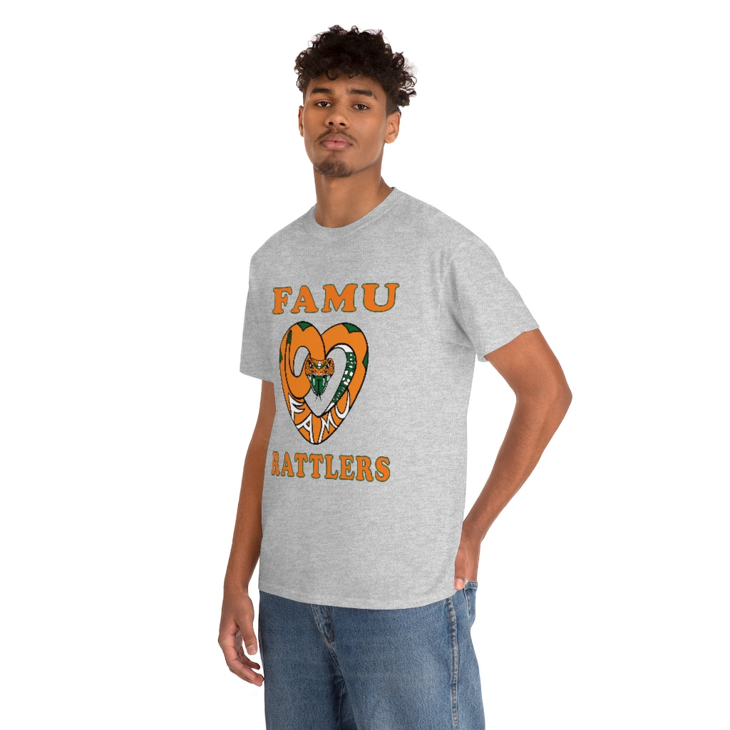 FAMU RATTLERS (NOM) Short Sleeve Unisex Heavy Cotton Tee