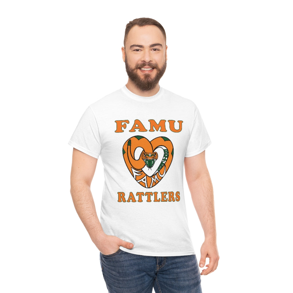 FAMU RATTLERS (NOM) Short Sleeve Unisex Heavy Cotton Tee