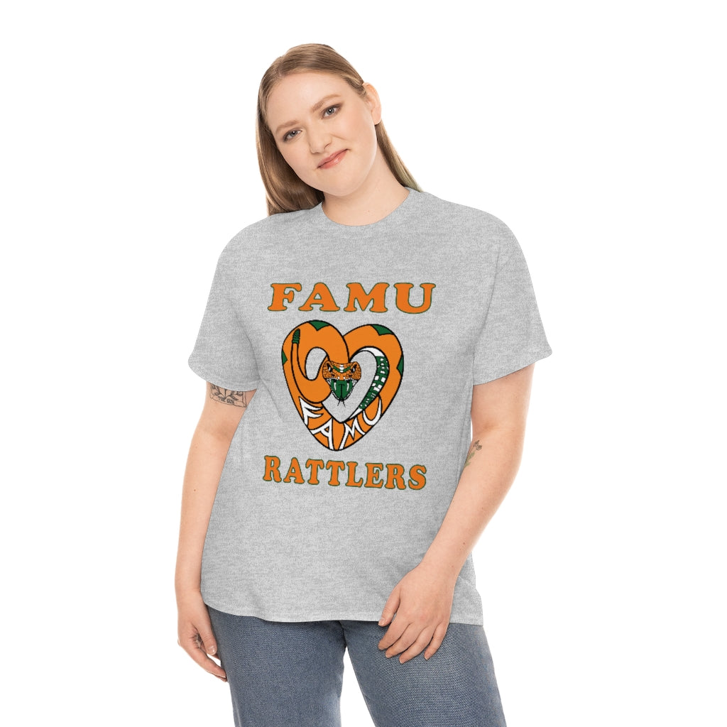 FAMU RATTLERS (NOM) Short Sleeve Unisex Heavy Cotton Tee