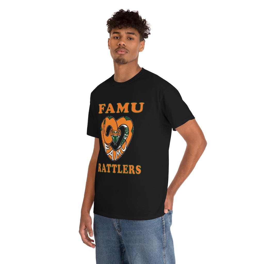 FAMU RATTLERS (NOM) Short Sleeve Unisex Heavy Cotton Tee