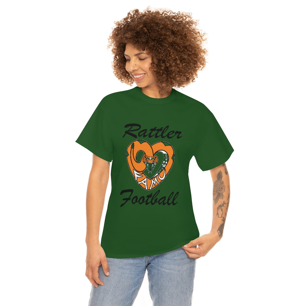 FAMU RATTLER FOOTBALL (NOM) Short Sleeve Unisex Heavy Cotton Tee