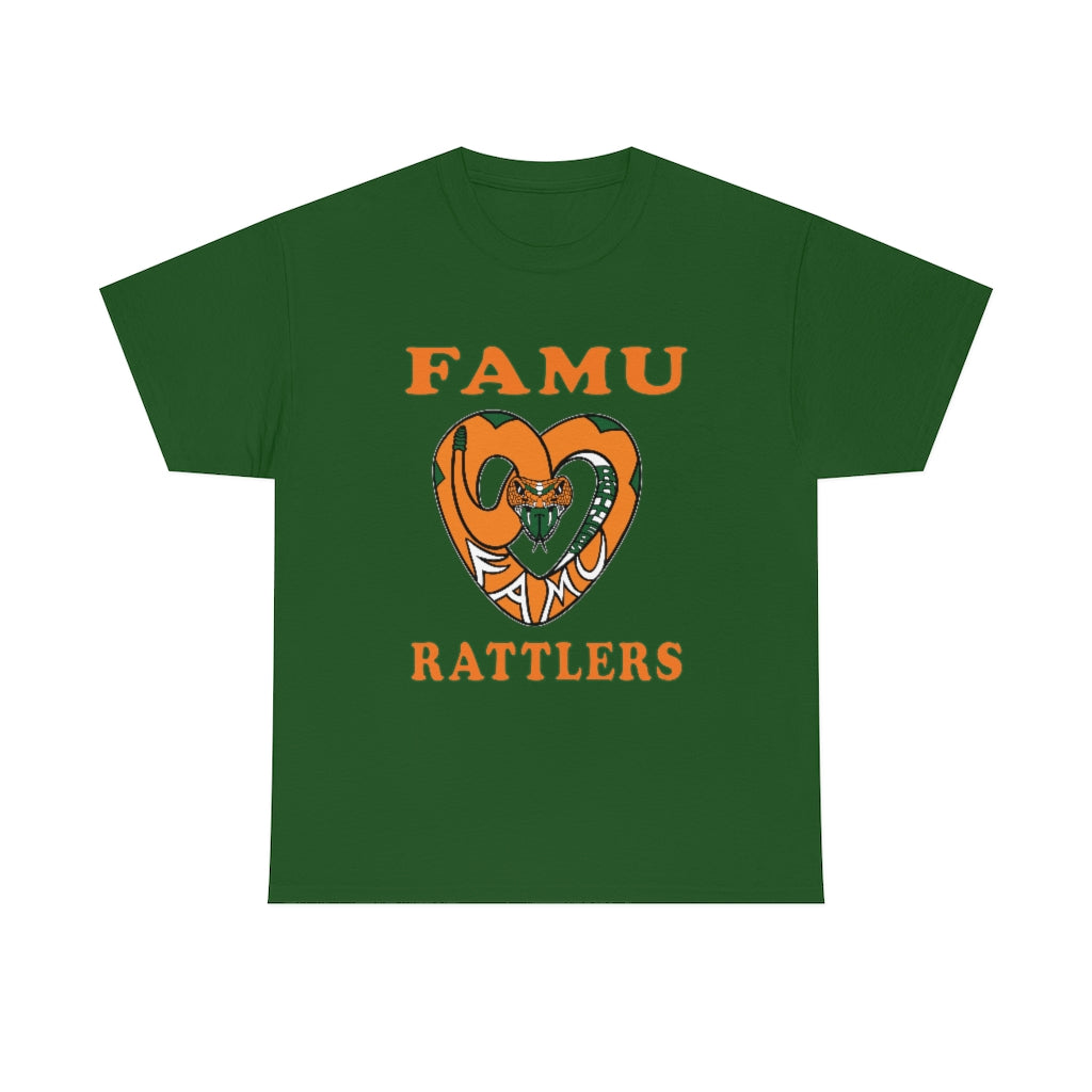 FAMU RATTLERS (NOM) Short Sleeve Unisex Heavy Cotton Tee