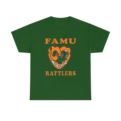 FAMU RATTLERS (NOM) Short Sleeve Unisex Heavy Cotton Tee