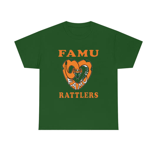 FAMU RATTLERS (NOM) Short Sleeve Unisex Heavy Cotton Tee