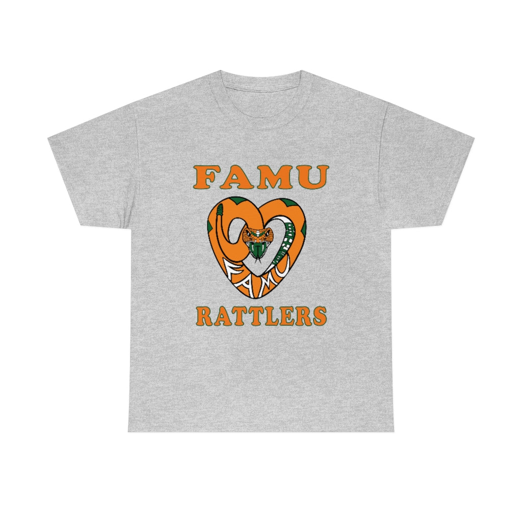 FAMU RATTLERS (NOM) Short Sleeve Unisex Heavy Cotton Tee