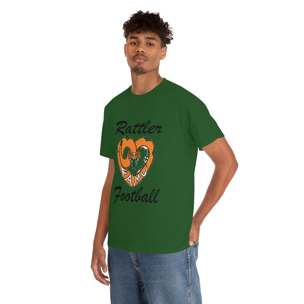 FAMU RATTLER FOOTBALL (NOM) Short Sleeve Unisex Heavy Cotton Tee