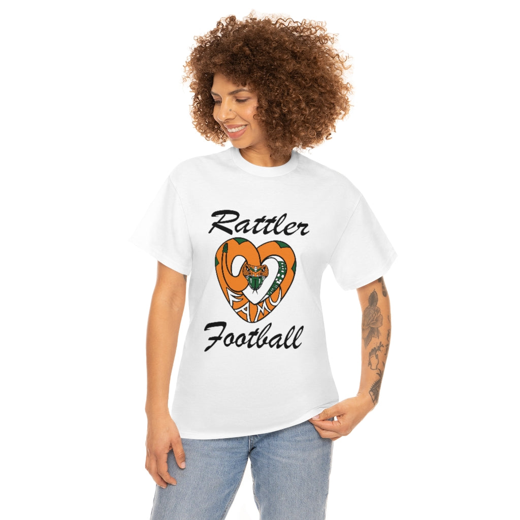 FAMU RATTLER FOOTBALL (NOM) Short Sleeve Unisex Heavy Cotton Tee